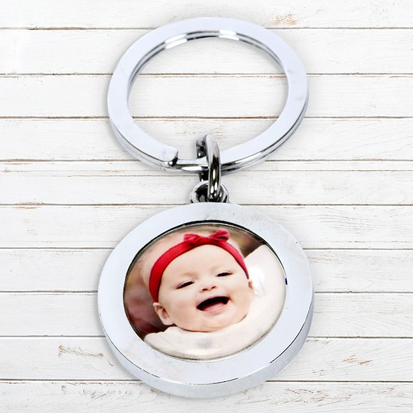 Personalized sale photo keychains